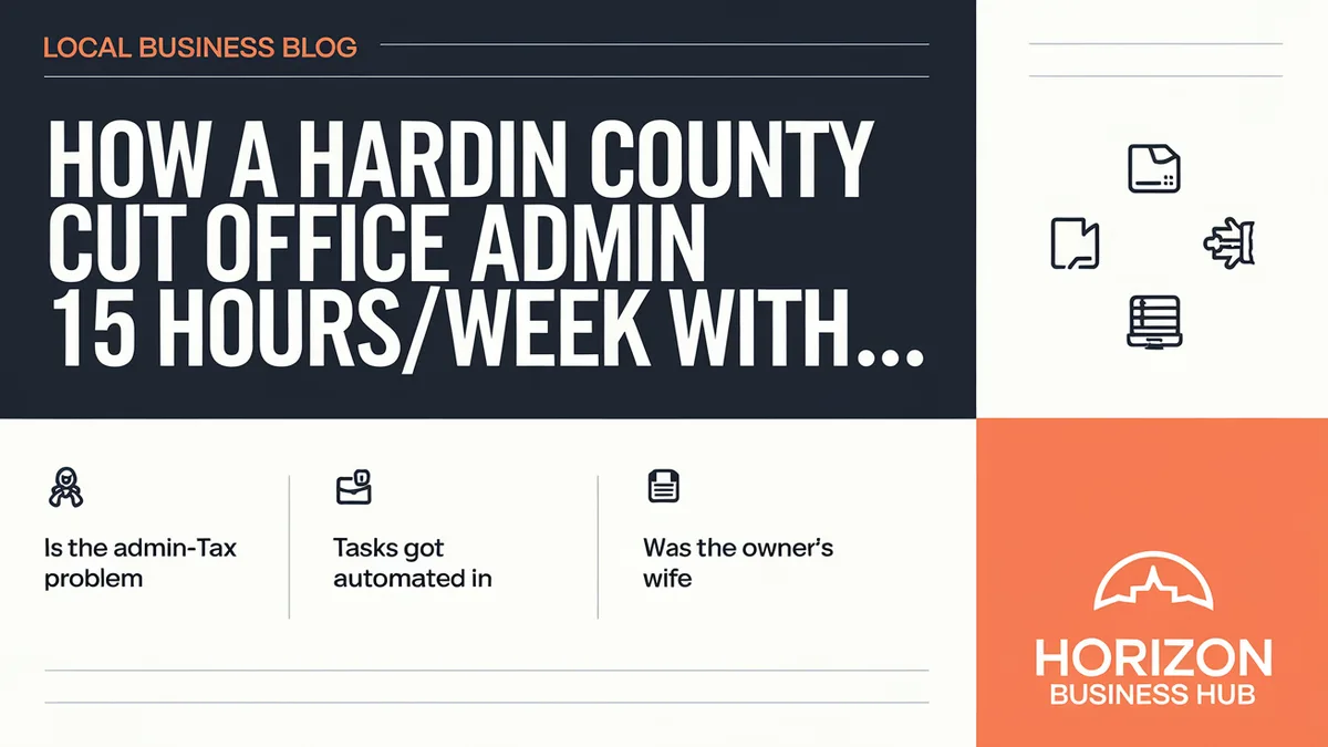 Office admin automation workflow for Hardin County KY plumbing shops
